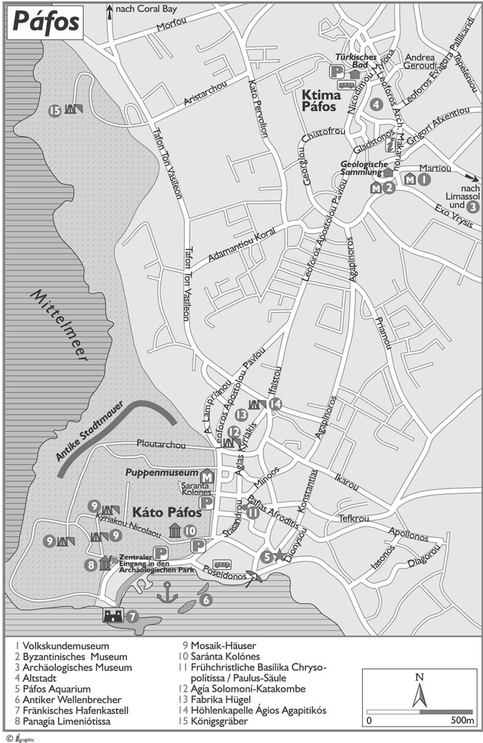Pafos Umgebungsplan
