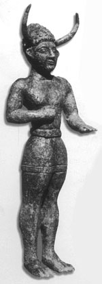Bronzestatue des römischen Kaisers Severus